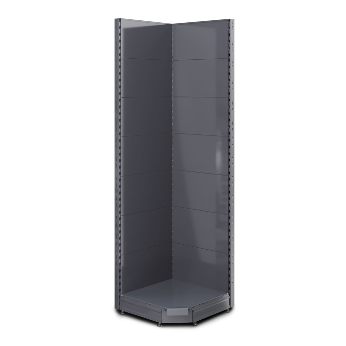 BROOKLYN | Gondola Hörnhylla | B75xH225cm | Komplett uppsättning