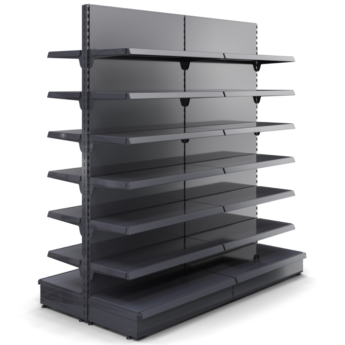 BROOKLYN | Gondola middenplank | B200xH225cm | Incl. 6 planken | Complete set