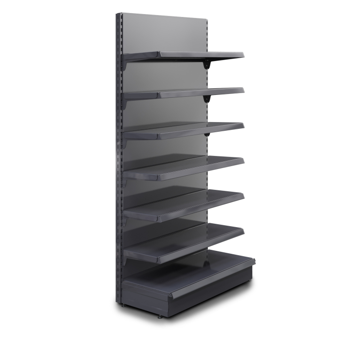 BROOKLYN | Gondola vägghylla | B100xH225cm | Inkl. 6 hyllplan | Komplett set