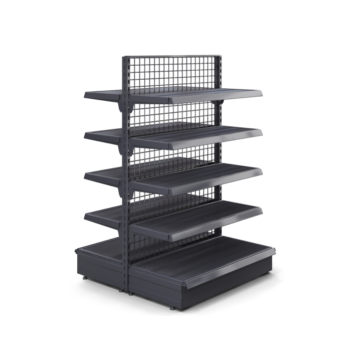 BROOKLYN | Grid Centre Shelf | W100xH165cm | incl. 4 shelves | Complete Set