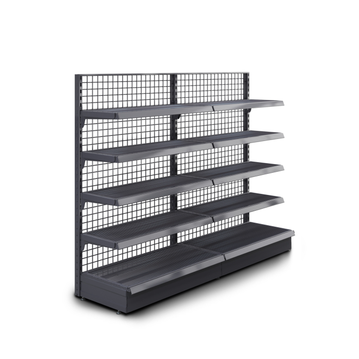 BROOKLYN | Lattice Wall Shelf | W200xH165cm | Incl. 4 Shelves | Complete Set