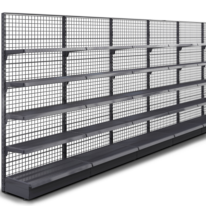 BROOKLYN | Lattice Wall Shelf | W2400xH225cm | Incl. 4 Shelves | Complete Set