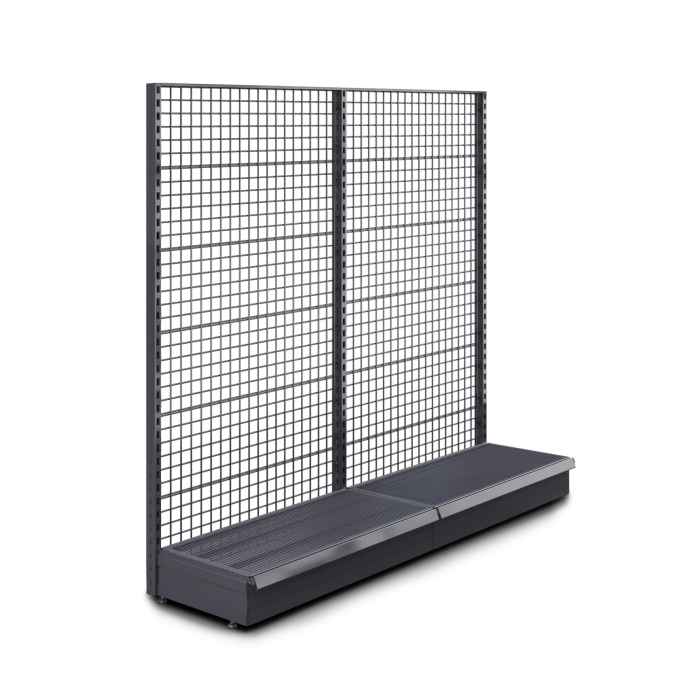 BROOKLYN | Mensola a muro a reticolo | L200xH195cm | Set completo