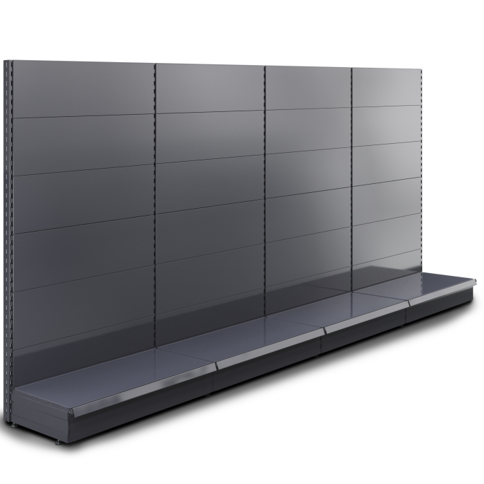 BROOKLYN | Półka ścienna Gondola | W400xH195cm | Kompletny zestaw