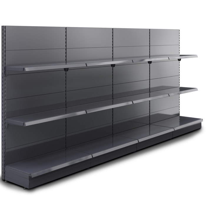 BROOKLYN | Półka ścienna Gondola | W400xH195cm | W zestawie 2 półki | Kompletny zestaw