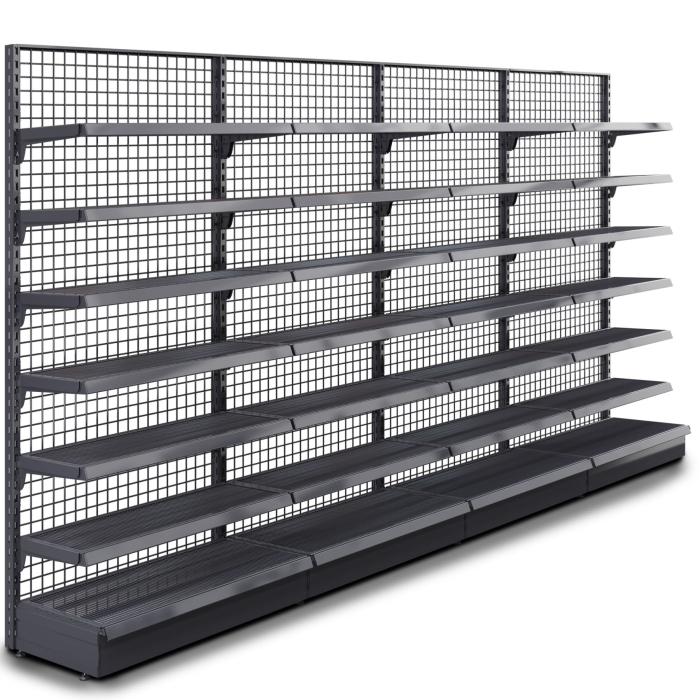 BROOKLYN | Raster Wandplank | B400xH225cm | Incl. 6 Planken | Complete Set