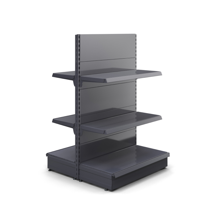 BROOKLYN | Regał centralny z gondolą | W100xH165cm | W zestawie 2 półki | Kompletny zestaw