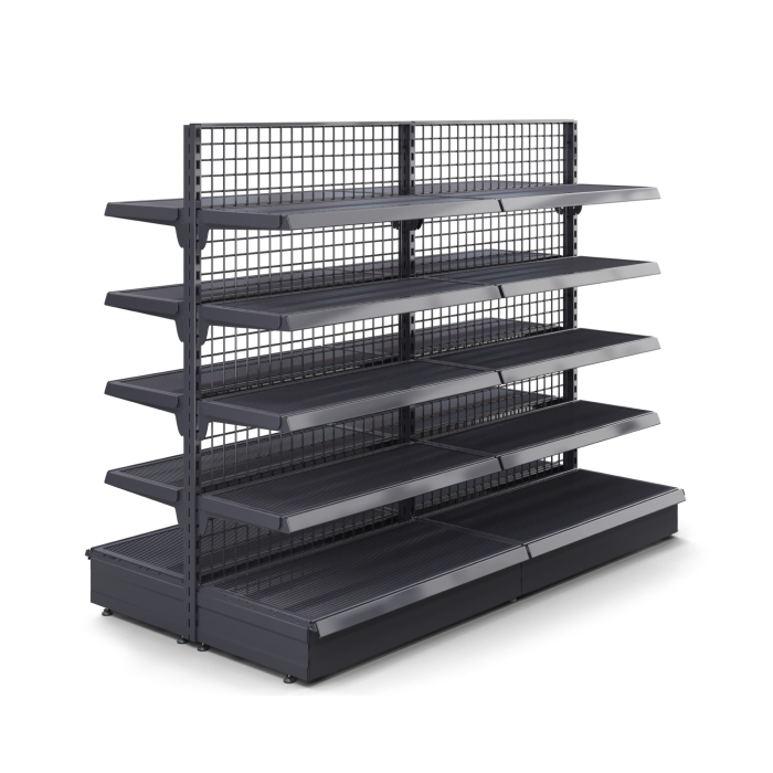 BROOKLYN | Rooster Centraal Schap | B200xH165cm | Inclusief 4 schappen | Complete Set