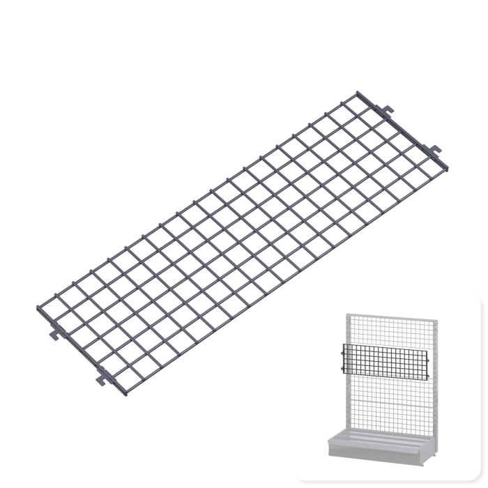 BROOKLYN | Rück Wand | Gitter | 30x100cm | Anthrazit