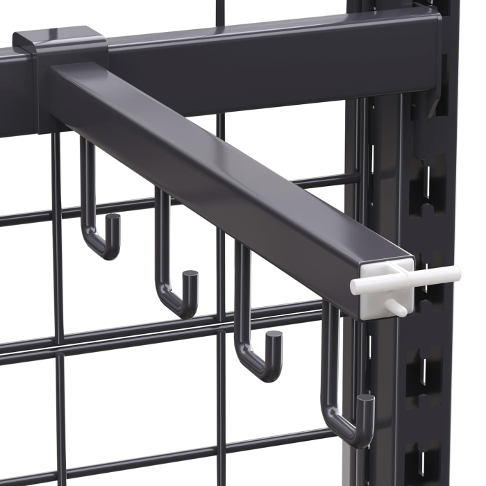 BROOKLYN | Display Bar Hook | Sloped arm | 30cm | 4x hooks