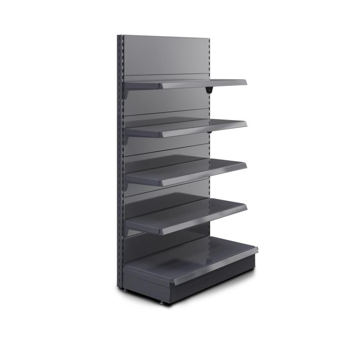 BROOKLYN | Scaffale a muro Gondola | L100xH195cm | Incl. 4 ripiani | Set completo