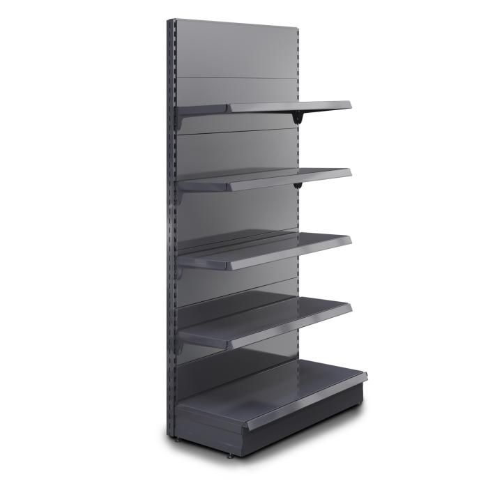 BROOKLYN | Scaffale a muro Gondola | L100xH225cm | Incl. 4 ripiani | Set completo