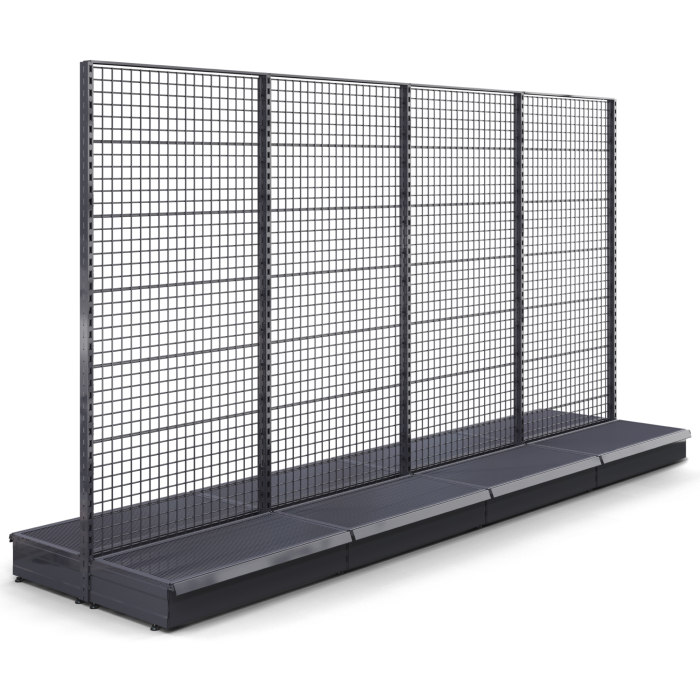 BROOKLYN | Grid Centre Shelf | W400xH225cm | Complete Set