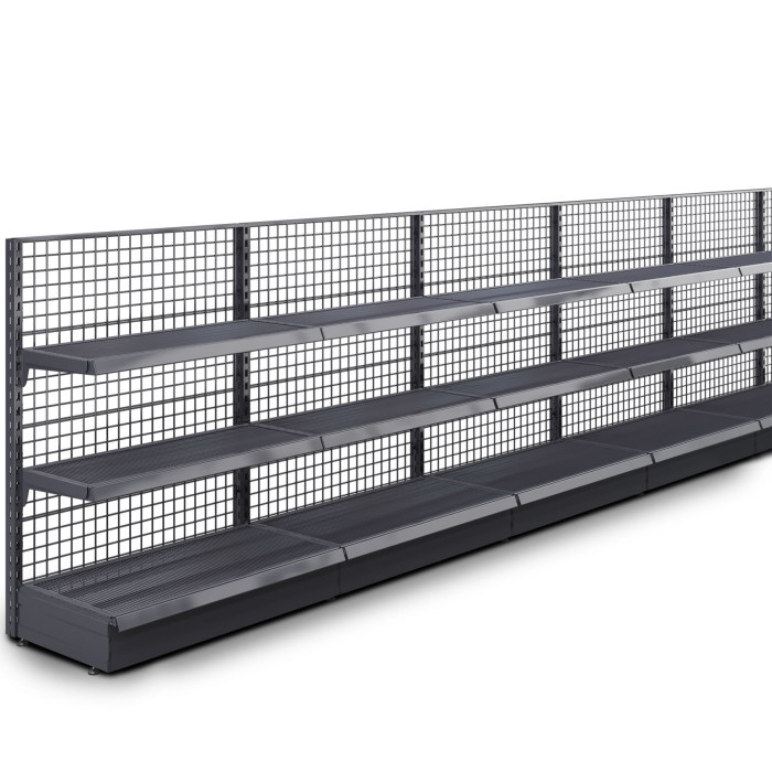 BROOKLYN | Lattice Wall Shelf | W2000xH135cm | Incl. 2 Shelves | Complete Set