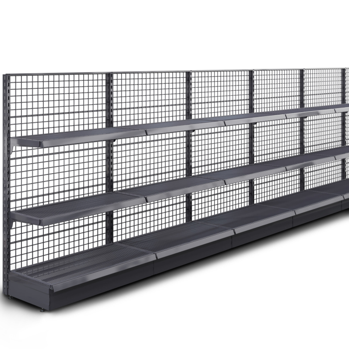 BROOKLYN | Lattice Wall Shelf | W2000xH165cm | Incl. 2 Shelves | Complete Set