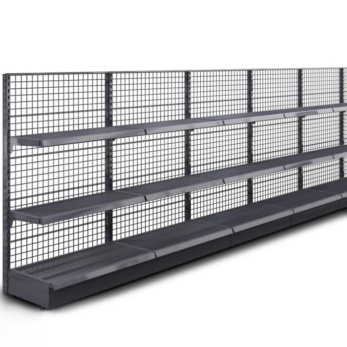 BROOKLYN | Lattice Wall Shelf | W2400xH165cm | Incl. 2 Shelves | Complete Set