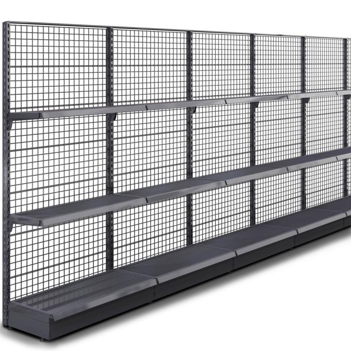BROOKLYN | Lattice Wall Shelf | W2400xH225cm | Incl. 2 Shelves | Complete Set