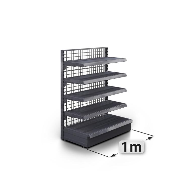 BROOKLYN | Lattice Wall Shelf | W100xH135cm | Incl. 4 Shelves | Complete Set