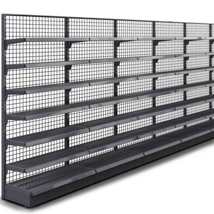 BROOKLYN | Lattice Wall Shelf | W600xH225cm | Incl. 6 Shelves | Complete Set