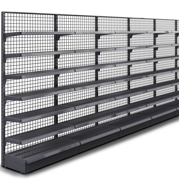 BROOKLYN | Lattice Wall Shelf | W800xH225cm | Incl. 6 Shelves | Complete Set