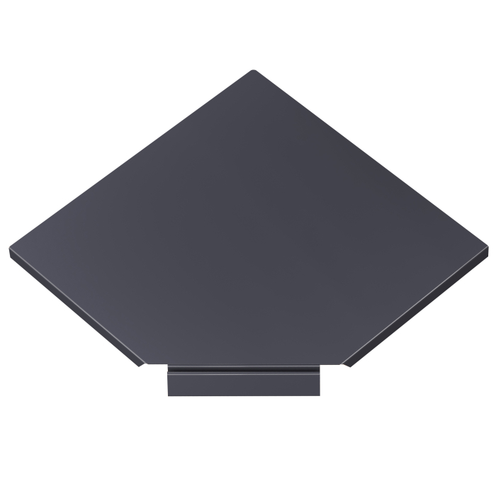 BROOKLYN | Corner Retail Shelf | 37x37cm | Anthracite | Corner module