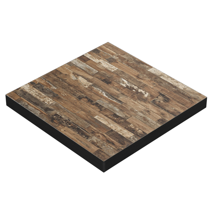 BRASIL | Gastro Tischplatte | B:T 80 x 80 cm | Vintage Old | Quadratisch