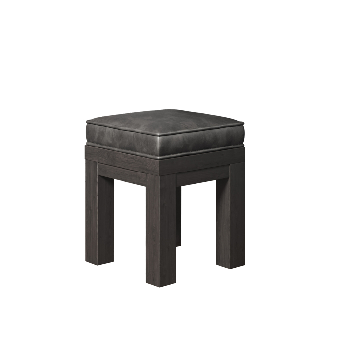 BRASIL | Taburete de madera | Wenge/Negro | An:Pr:Al 39 x 39 x 51 cm | + cojín del asiento