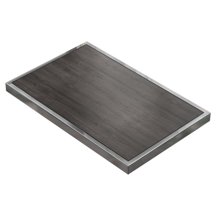 BRASIL | Gastro bordplate | B:D 120 x 70 cm | Wenge | Kromkant | Rektangulær