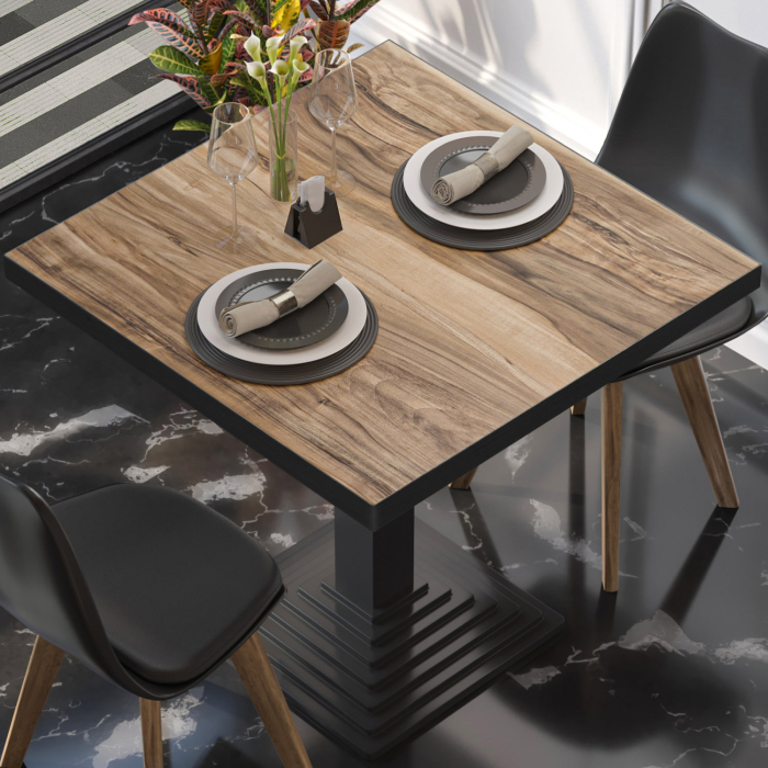 BRASIL | Gastro tafelblad | B:D 50 x 50 cm | Sheesham | Vierkant