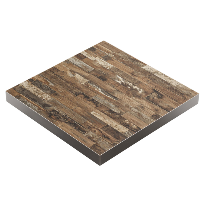 BRASIL | Gastro tafelblad | B:D 60 x 60 cm | Vintage Oud | Vierkant