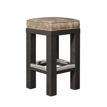 BRASIL | Bistro Barhocker | Wenge/Taupe | B:T:H 39 x 39 x 82 cm