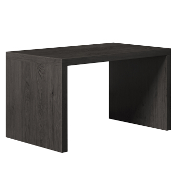BRASIL | Bistro Brückentisch | Wenge / Schwarz | B:T:H 120 x 70 x 76 cm | Holz