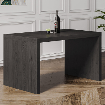 BRASIL | Bistro Brückentisch | Wenge / Schwarz | B:T:H 120 x 70 x 76 cm | Holz