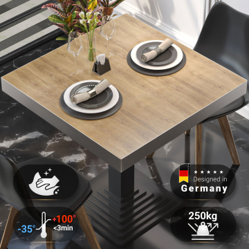 BRASIL | Cateringbordsskiva | B:D 70 x 70 cm | Ek | Kvadratisk