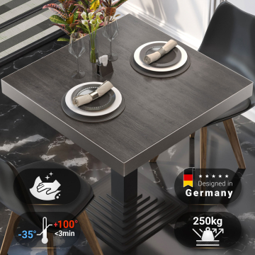 BRASIL | Cateringbordsskiva | B:D 80 x 80 cm | Wengé | Kvadratisk