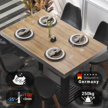 BRASIL | Cateringtafelblad | B:D 130 x 80 cm | Eikenhout | Rechthoekig