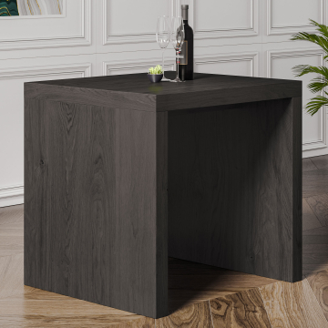 BRASIL | Console Eettafel | Wengé / Zwart | B:D:H 70 x 70 x 76 cm | Holz