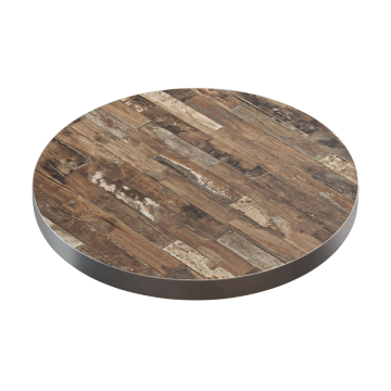 BRASIL | Gastro tafelblad | Ø 80 cm | Vintage Oud | Rond