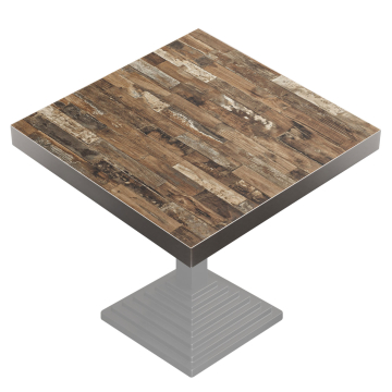 BRASIL | Gastro tafelblad | B:D 70 x 70 cm | Vintage Oud | Vierkant