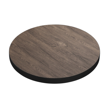 BRASIL | Gastro Tischplatte | Ø 60 cm | Light Wenge | Rund