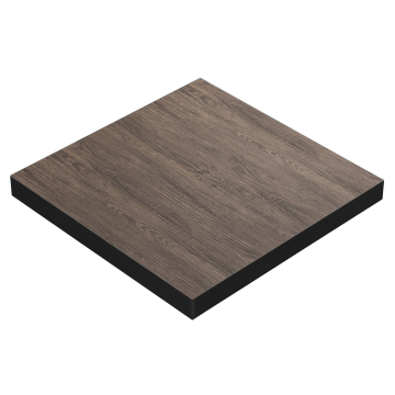 BRASIL | Gastro Tischplatte | B:T 70 x 70 cm | Light Wenge | Quadratisch
