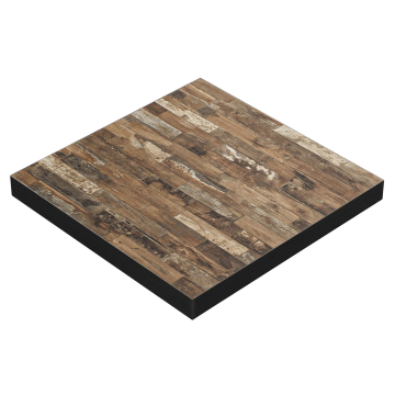 BRASIL | Gastro Tischplatte | B:T 80 x 80 cm | Vintage Old | Quadratisch