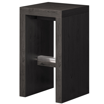 BRASIL | Wenge/Schwarz | B:T:H 39 x 39 x 76 cm
