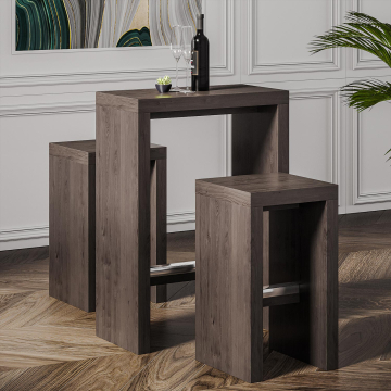 BRASIL | Bistro barstol | Wenge/Svart | B:D:H 34x34x76cm