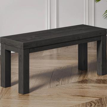 BRASIL | Bistro träbänk | B:D:H 34x120x45cm | Wenge/Svart 