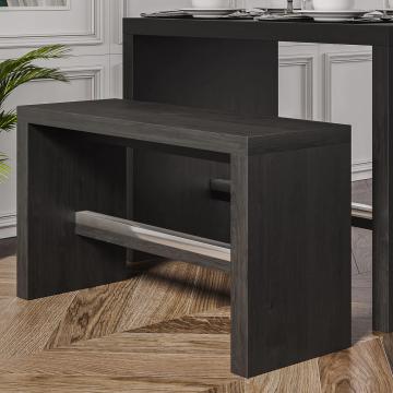 BRASIL | Bistro hög bänk i trä | B:D:H 34x120x76cm | Wenge/Svart