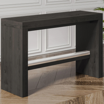 BRASIL | Bistro hög bänk i trä | B:D:H 34x120x76cm | Wenge/Svart