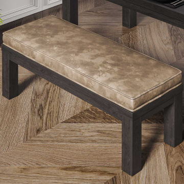 BRASIL Taburete Bistro + Cojín de asiento | 34x119xH51cm | Wenge/Taupe