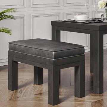 BRASIL Taburete Bistro + Cojín de asiento | 34x69xH51cm | Wenge/Negro