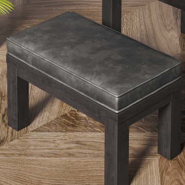 BRASIL Taburete Bistro + Cojín de asiento | 34x69xH51cm | Wenge/Negro